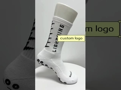 Custom Logo Anti Slip Grip Football Socks