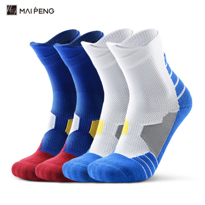 Sous serviette épaisse coussinée chaussettes d'athlétisme maillage basket-ball chaussettes de sport respirantes