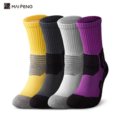 Buy Unisex Crew Moisture Wicking Hiking Socks Terry Sole Mountaineering Athletic Sport Socks online manufacture