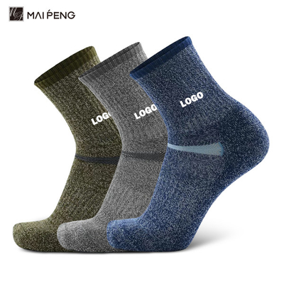 acheter Chaussettes chaudes chauffantes pour équipage de sport en plein air en hiver chaussettes de randonnée pour hommes chaussettes de laine de merino épaisse online manufacture