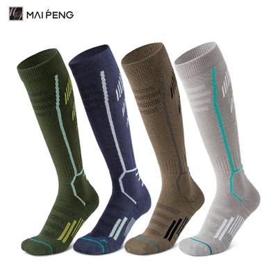acheter Des chaussettes de ski thermique antidérapantes, des chaussettes à genoux épaisses, des chaussettes à genoux hauts. online manufacture