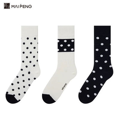 kupować Oddychające skarpetki damskie Jacquard Dot Pattern Szczotkowane skarpetki bawełniane online manufacture