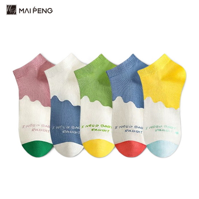 acheter Des chaussettes pour femmes à la mode colorées sur mesure Des chaussettes pour chevilles en coton respirantes online manufacture