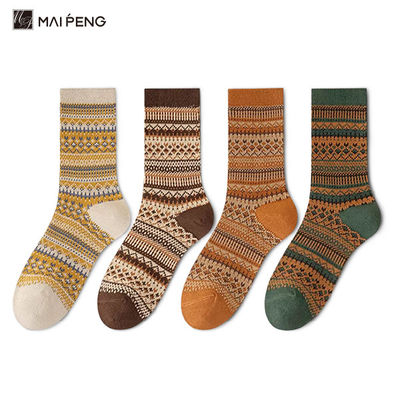 satın al Retro Tarzı Özel Kadın Çoraplar Kış Sıcak Kalın Merino Yün Çoraplar online manufacture