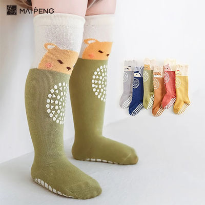 Beli Cute Cartoon Pattern Custom Knee High Socks Cotton Non Slip Stoking Bayi online manufacture