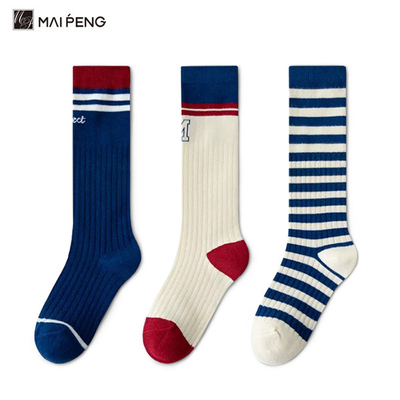acheter Chaussettes chaudes d'hiver à hauteur de genou, basses, rayées, coton biologique, bas de bébé online manufacture