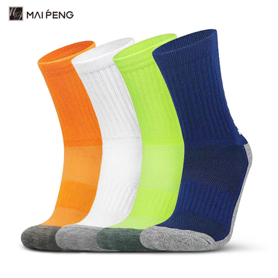 Des chaussettes de football couleur avec coussinet Unisexe Anti-Slip