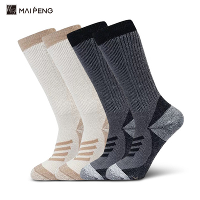 Unisex Mid Calf Merino Wool Breathable Hiking Socks Thick Cushioned Warm Socks