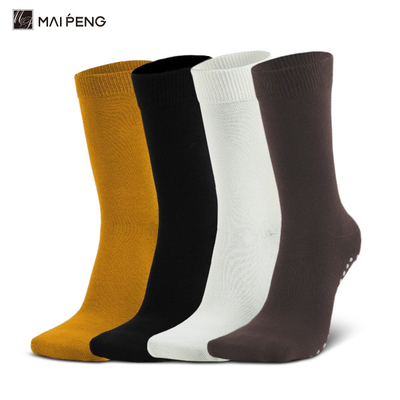 Sous-vêtements en coton anti-dérapant, chaussettes de pilates brodées, chaussettes de yoga