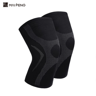 Manches de genou à compression élastique anti-déroute personnalisées pour le basket-ball et le sport de gym