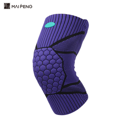 Compression élastique soutien du genou manche silicone équipement de protection Honeycomb genou coussin